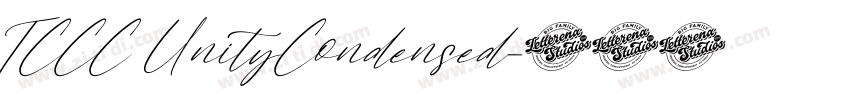 TCCC UnityCondensed字体转换